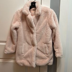 NWOT Girl’s JouJou Faux Fir Jacket - Size M (10-12)